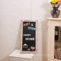 Small Wooden Bar Chalkboard
25 x 13 Inch Torched Wood Finish Framed Chalkboard, Erasable Message Board